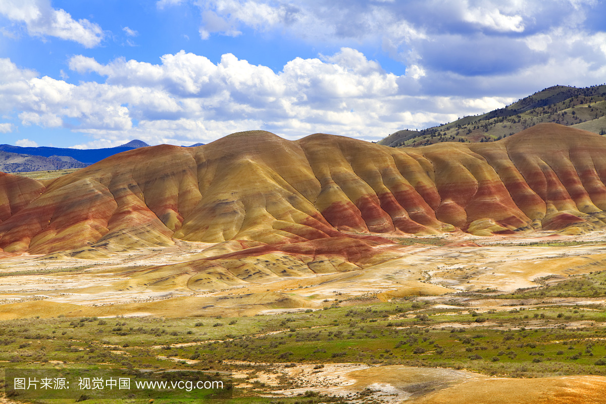 在俄勒冈州的Painted Hills,Eclipse 2017的总体