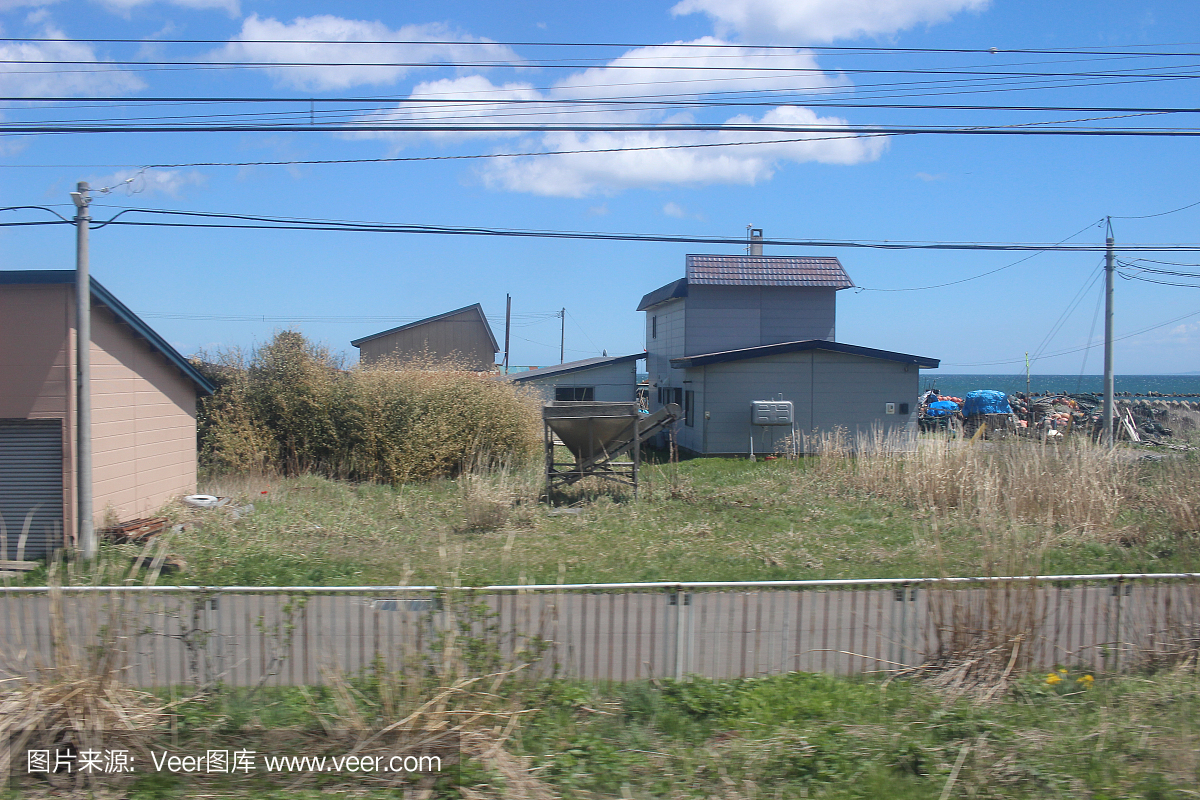 从札幌到函馆的火车视图