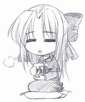 淡定喝茶 卡通动漫 qq表情图片_qq魔法师-25kb