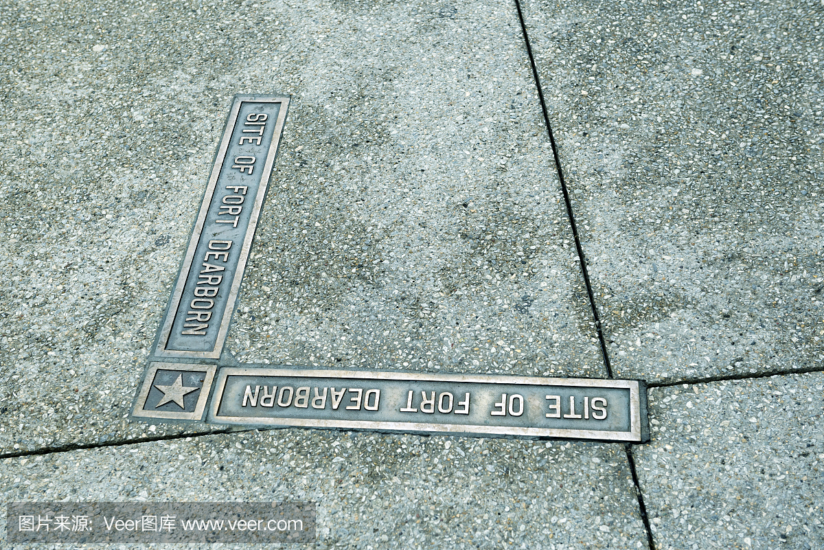 前堡垒迪尔伯恩在伊利诺斯州芝加哥河以外的地