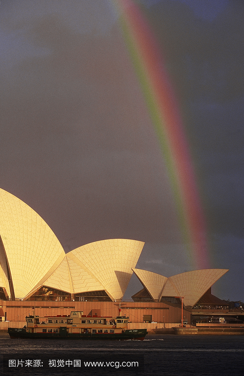 悉尼歌剧院有彩虹,悉尼,新南威尔士,澳大利亚