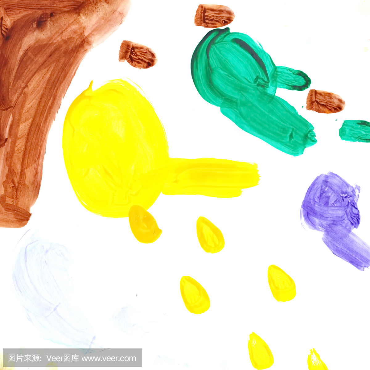 婴儿艺术画儿童图片