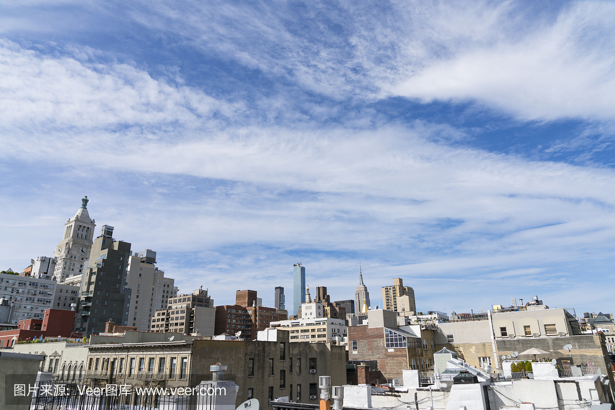 9月,纽约纽约美国曼哈顿中城区的景观出现了剧