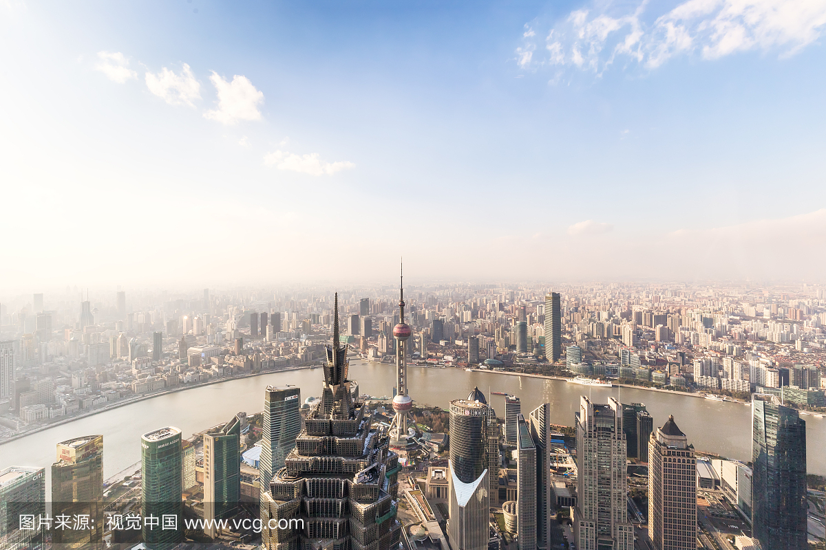 上海浦东陆家嘴及外滩金融区