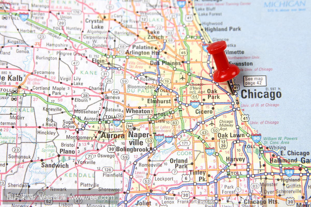 与芝加哥地图