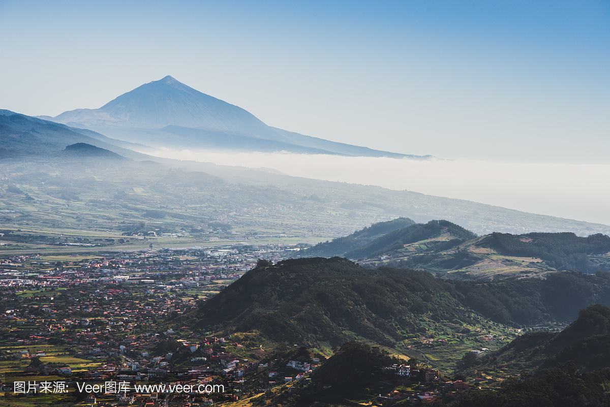 国际著名景点,视角,萨尔瓦多泰德火山,云景