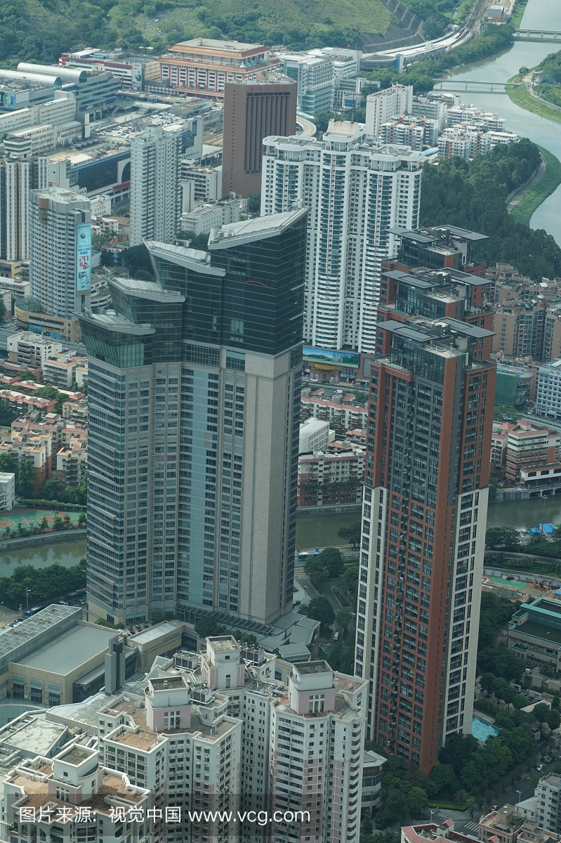 罗湖区,特写,与香港,深圳,中国接壤