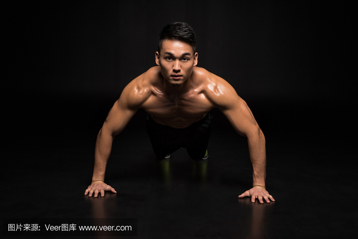 俯卧撑,运动竞赛,水平画幅,注视镜头