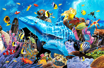 电脑动态水族鱼屏保_动态壁纸鱼类水族馆_电脑动态水族壁纸