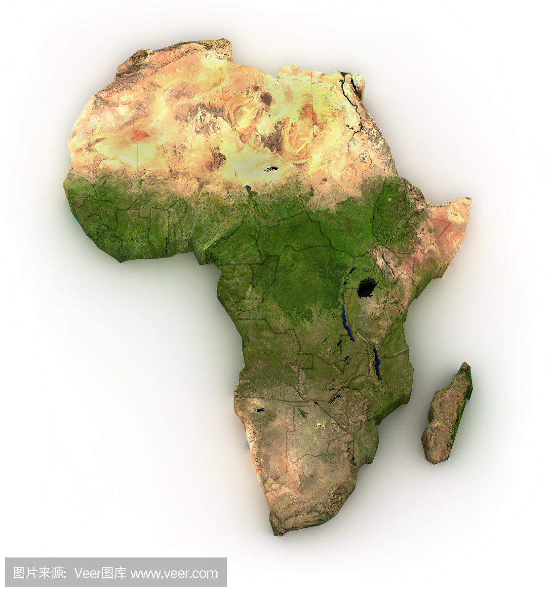 非洲 - 隔绝在白色