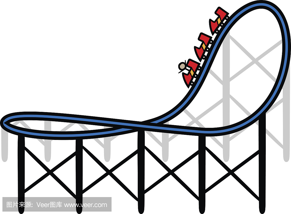 卡通过山车乘坐