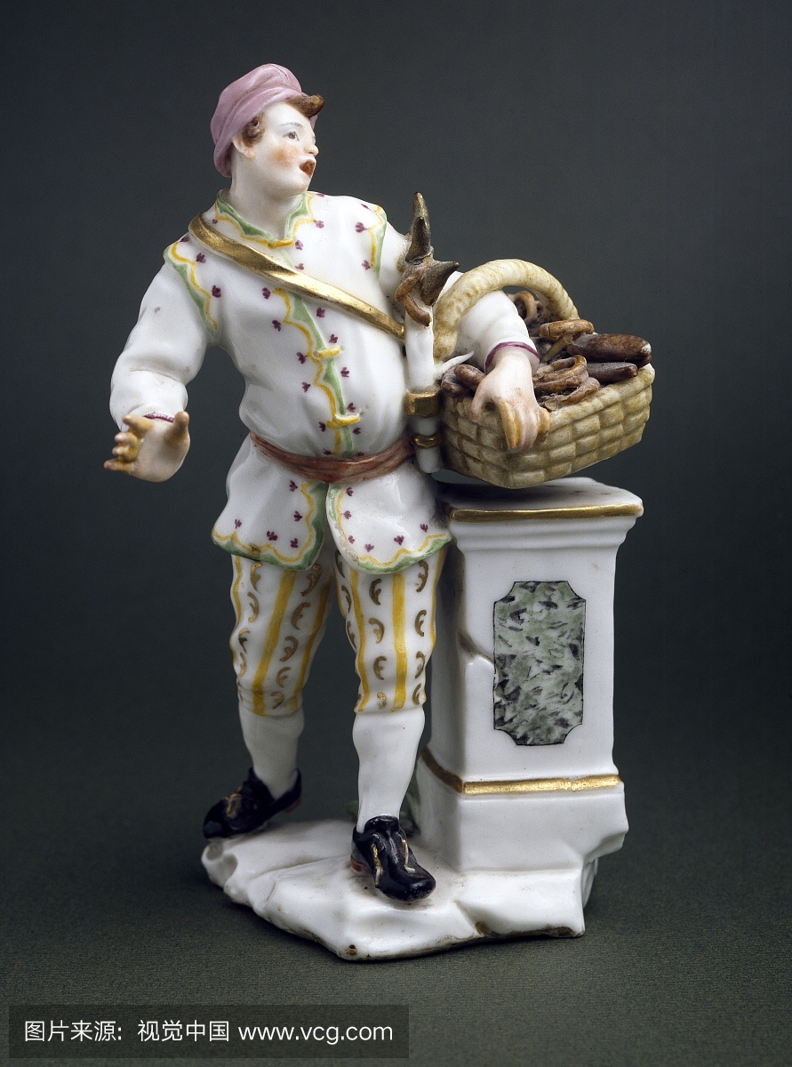 ralli(百吉饼干饼干)卖家,1743-1759,瓷器,身高1