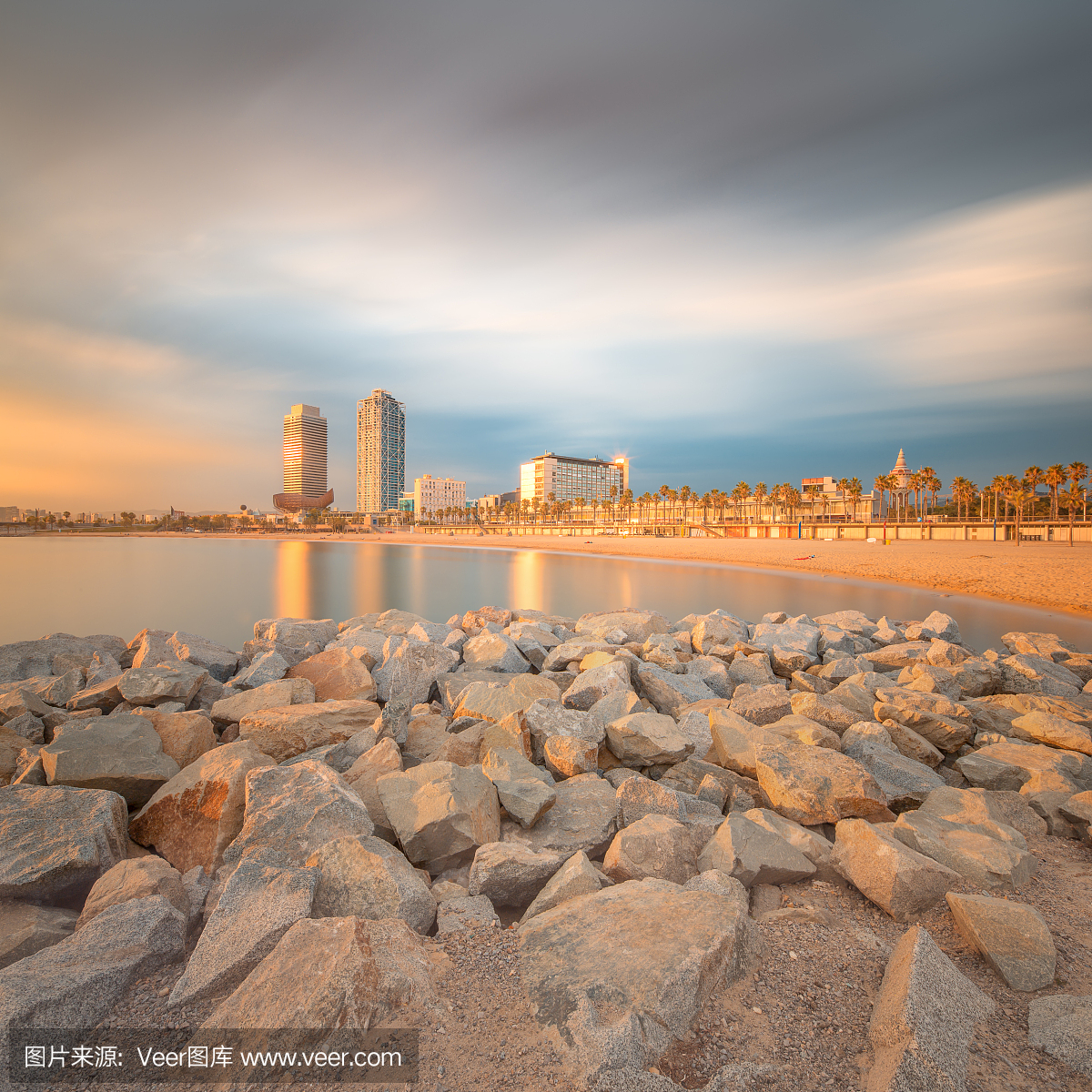 度假胜地,沙子,无人,小巴塞罗那海滩