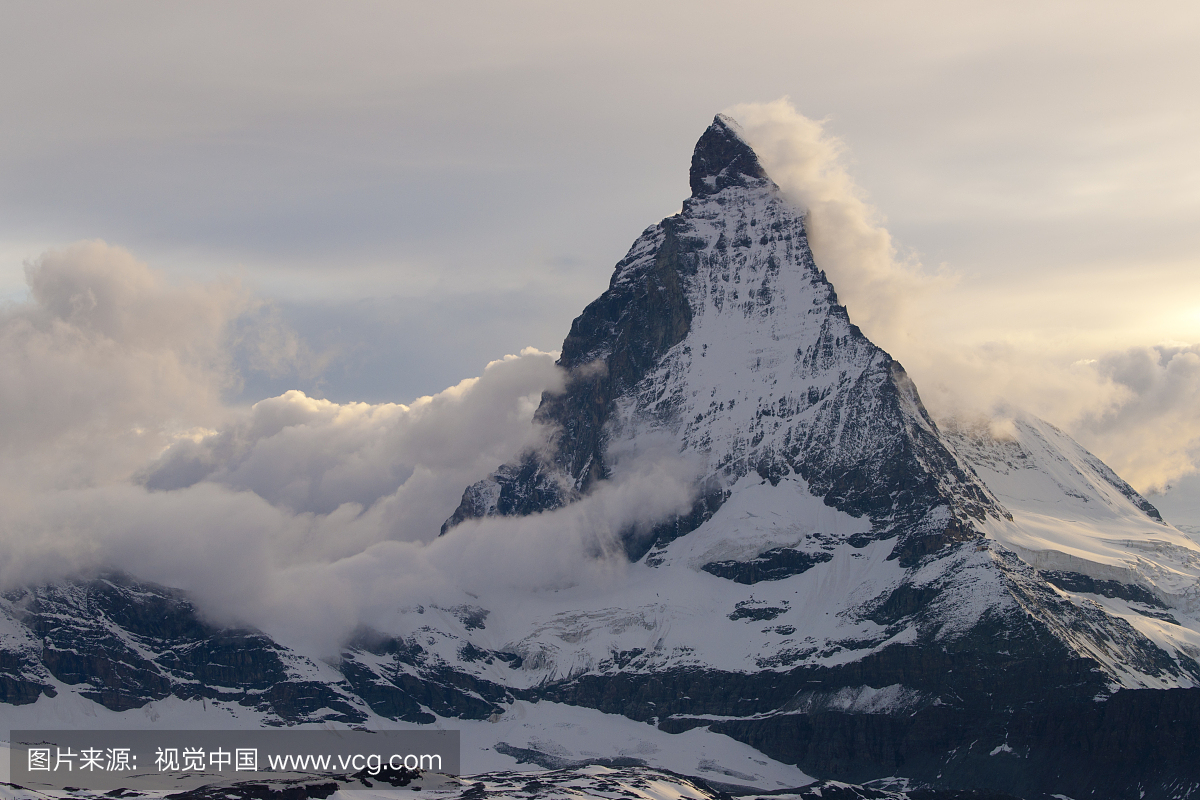 Matterhorn in clouds
