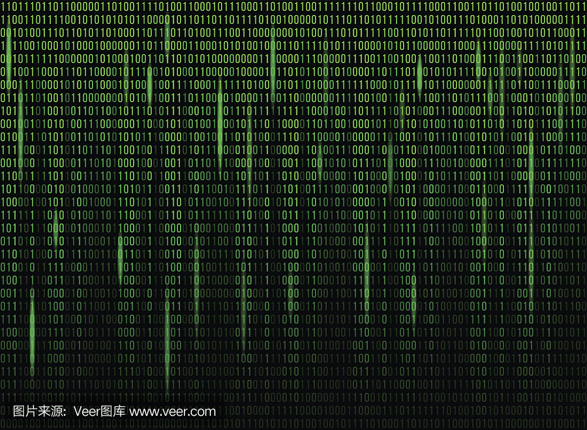 电脑屏幕二进制数据代码