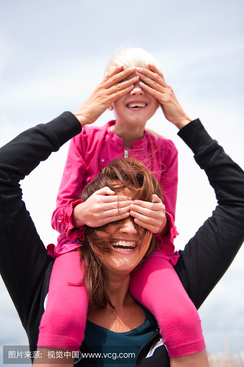 四分之三身长,中年女人,儿童,人