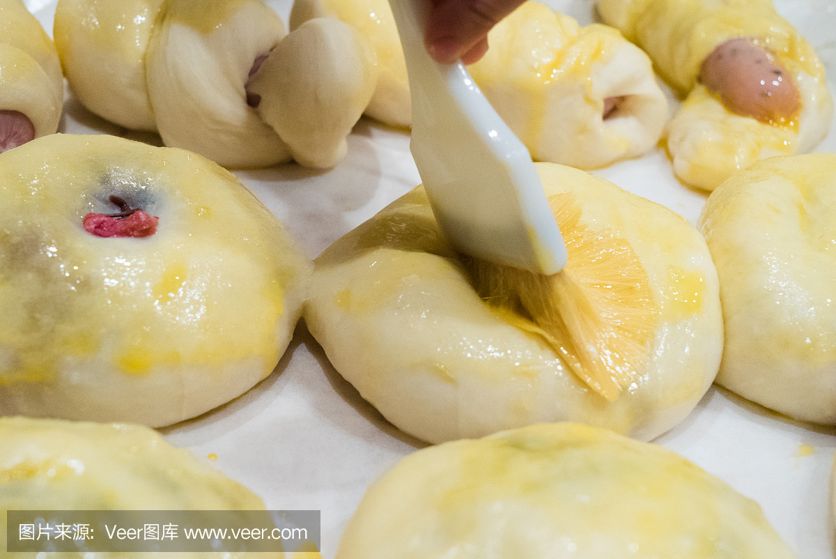 自制甜面包(豆酱面包)