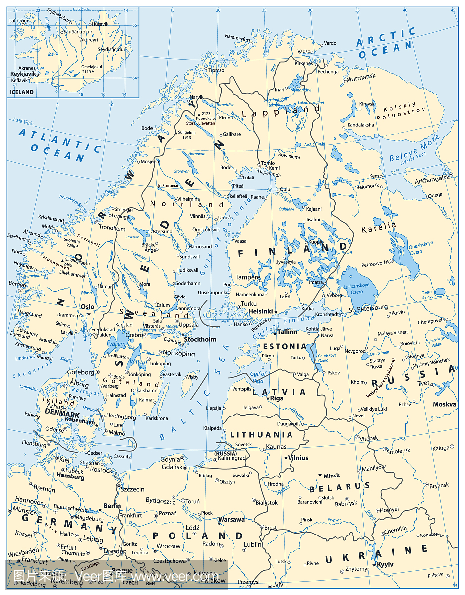 北欧地图