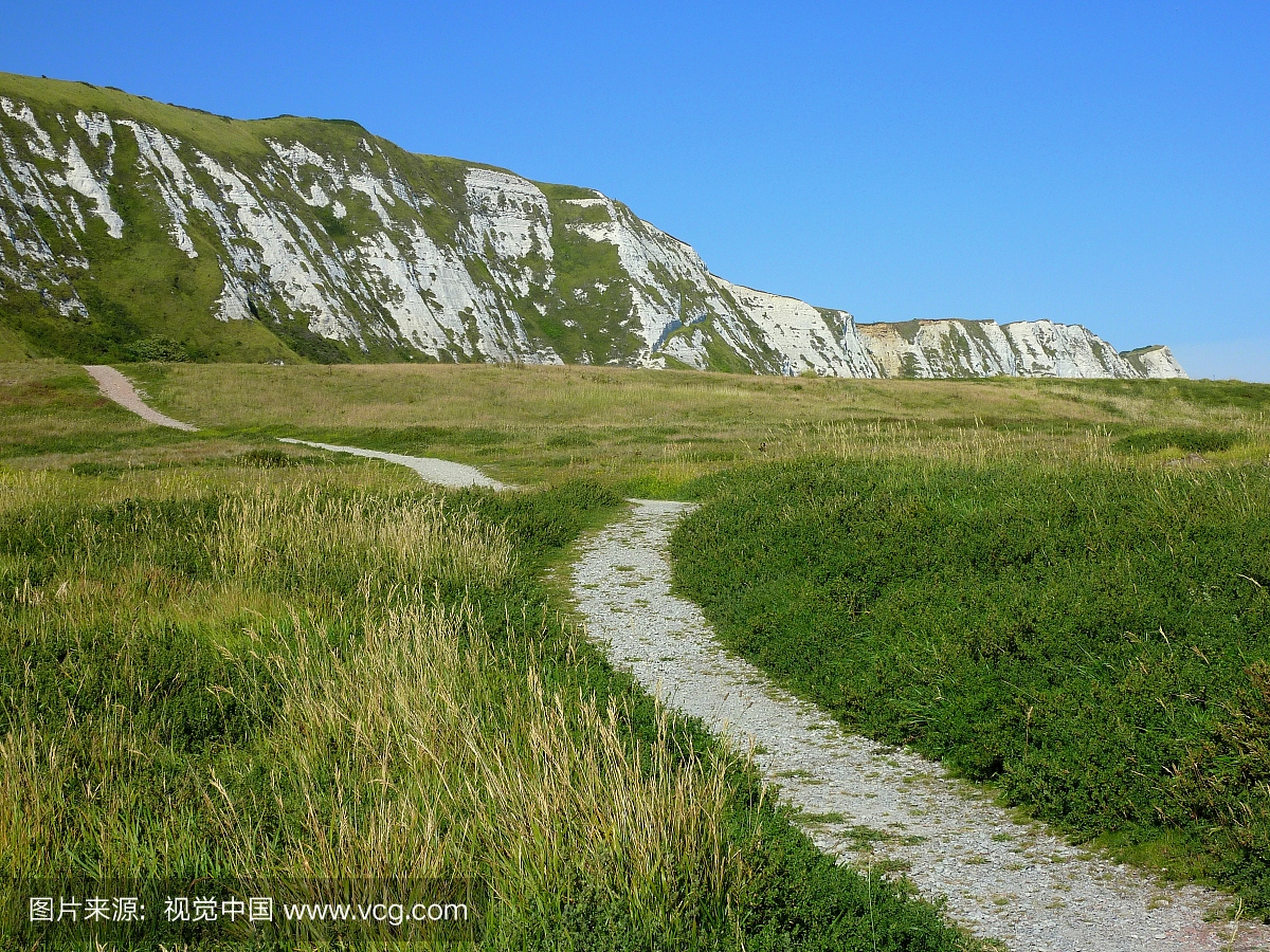 典型的风景在多佛附近
