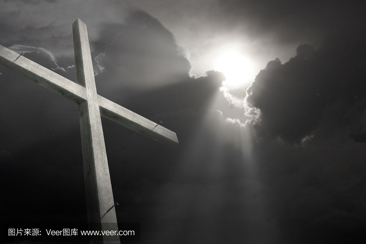 木十字勋再次褪色破坏风暴象征着耶稣受难节