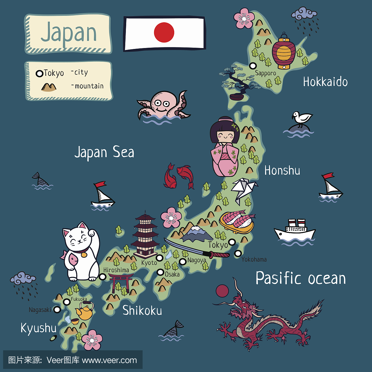 日本漫画地图