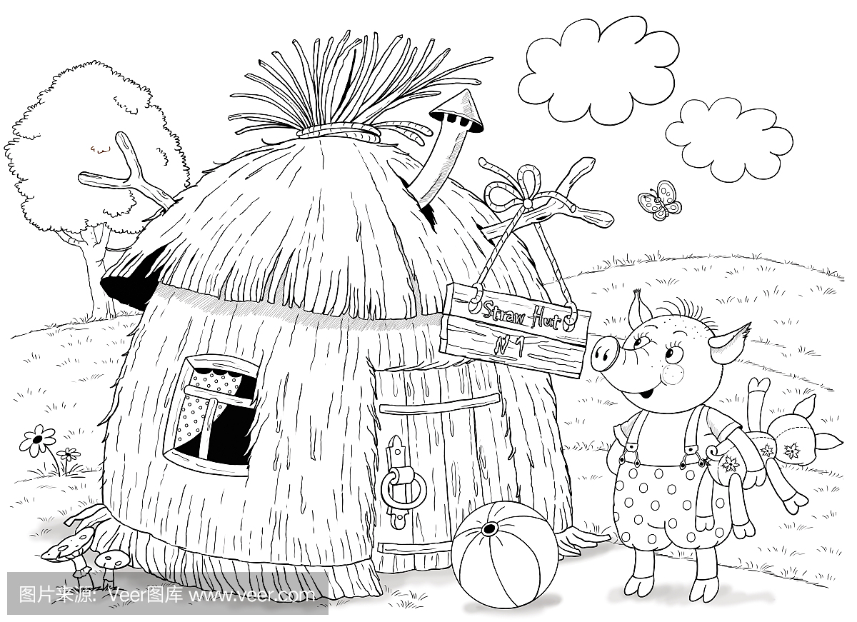 儿童画蘑菇房蜡笔画及蘑菇房子简笔画图片大全[含视频] 肉丁儿童网