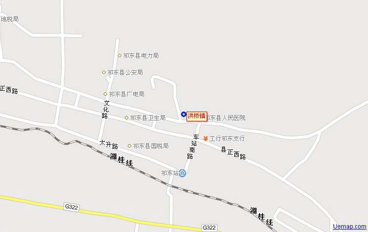 湖南祁东地图图片