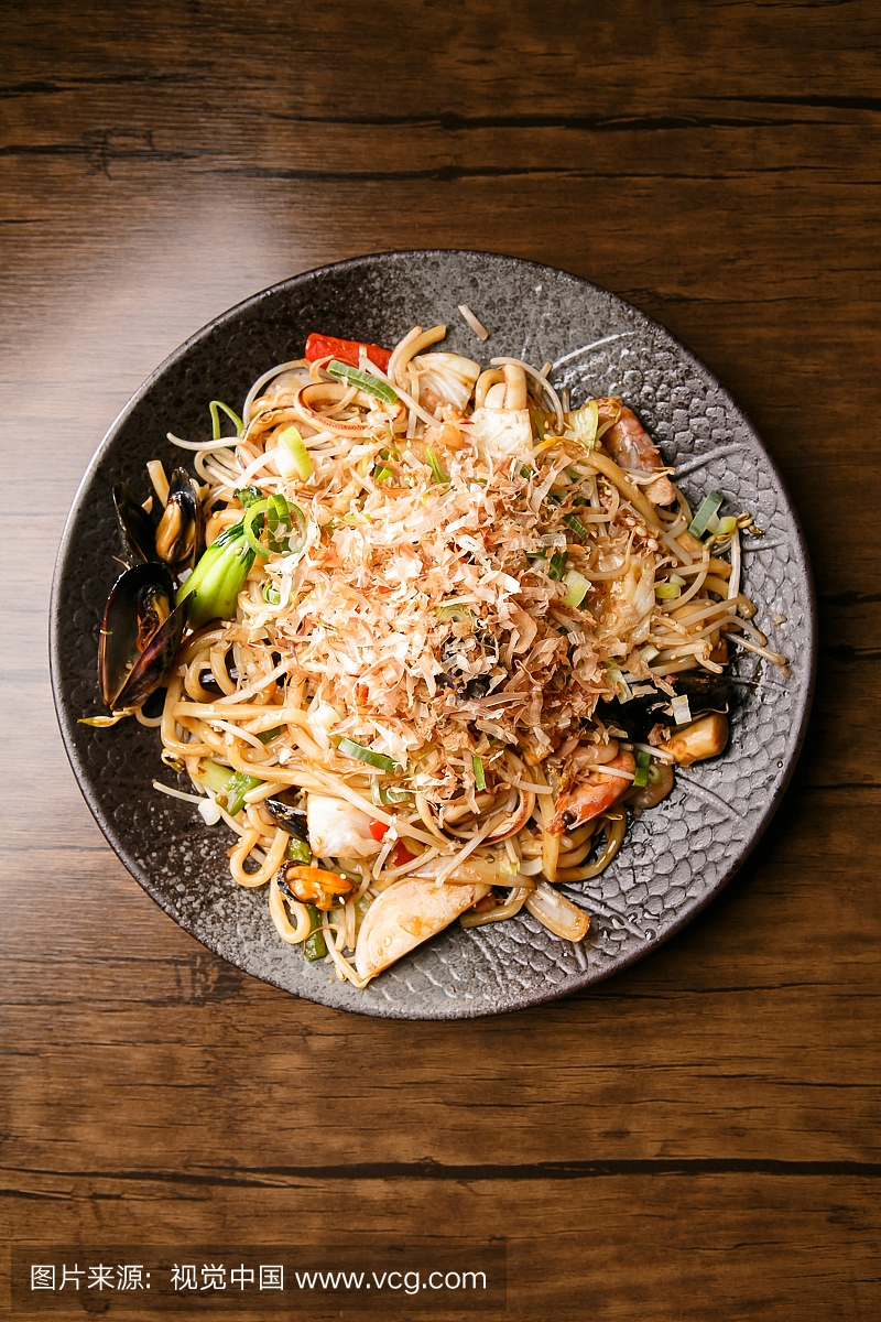 无人,荞麦面,日本食品,日式炒面