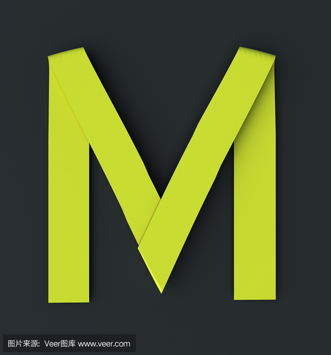 折纸纸字体。大写字母Mlng图纸法兰槽车图片