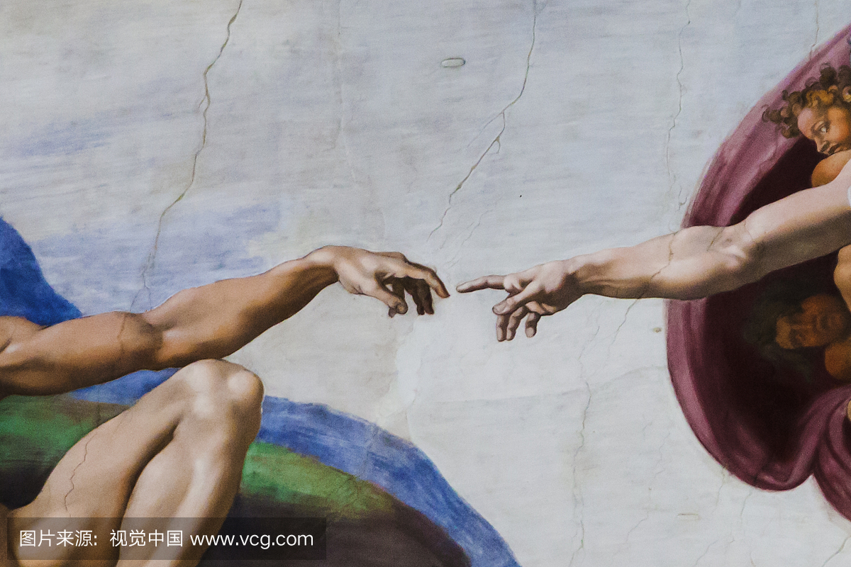 西斯廷教堂天花板上的绘画。