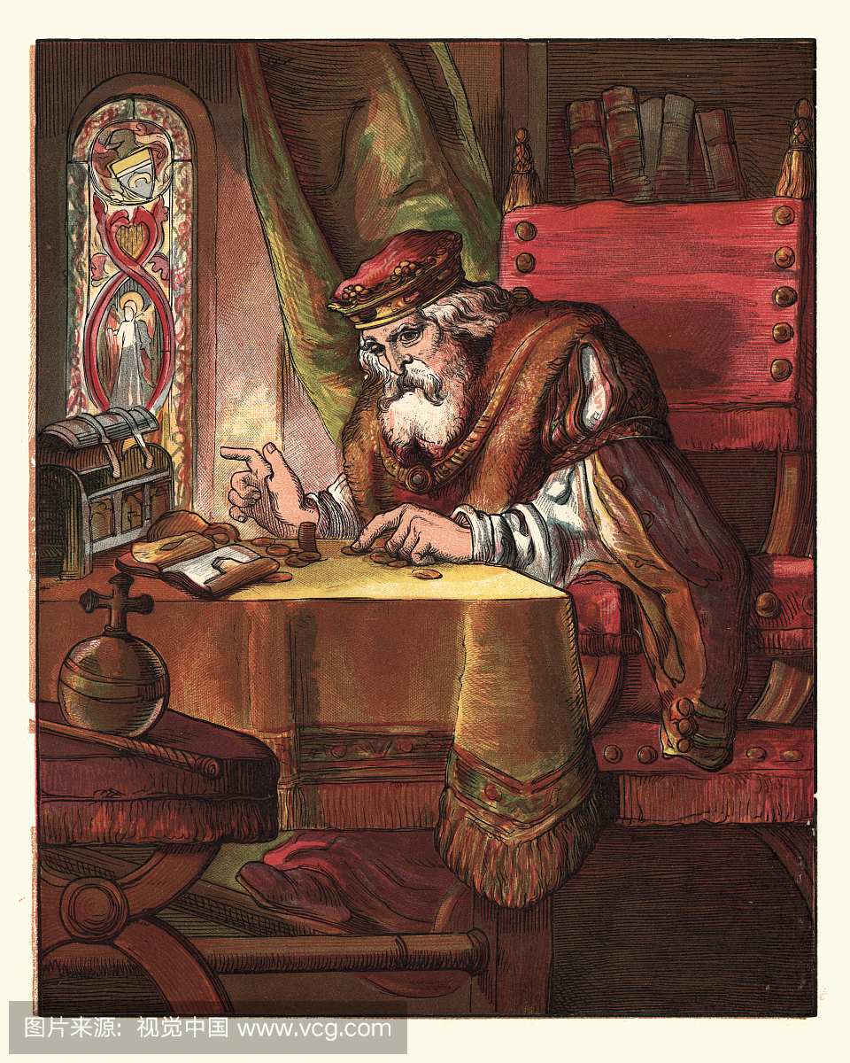 国王在他的房子里唱一首六便士之歌