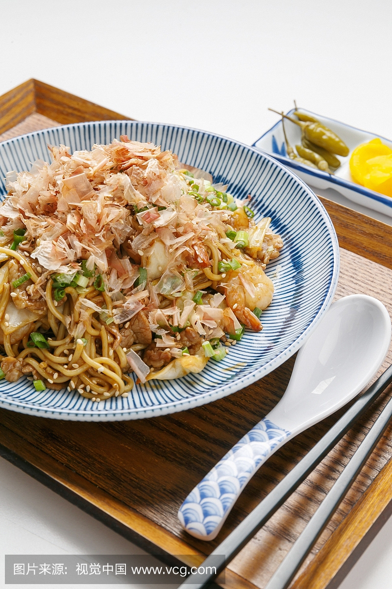 无人,荞麦面,日本食品,日式炒面