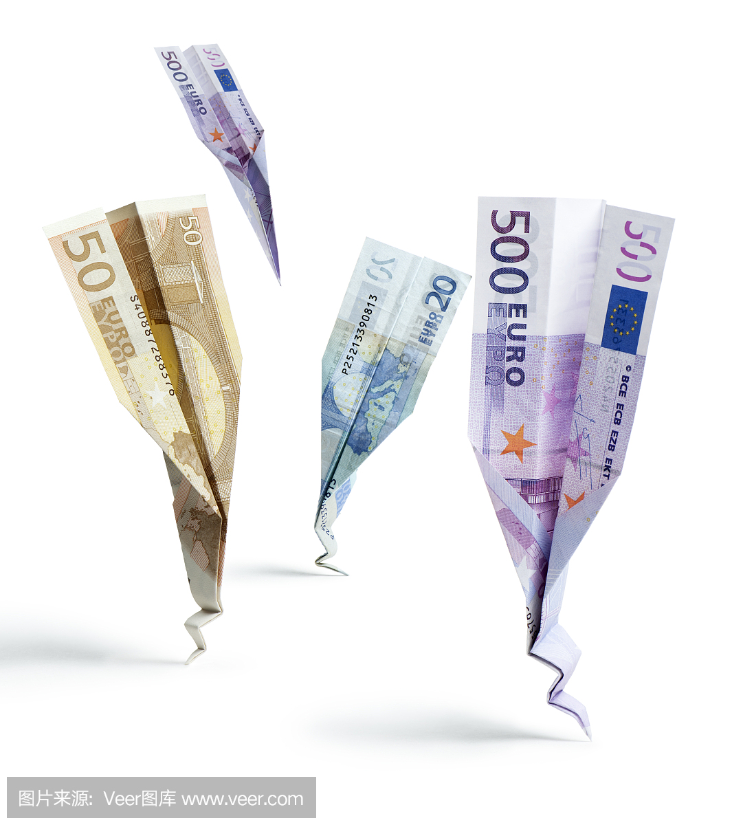 500欧元纸币,500个欧洲货币,面值500欧元,500