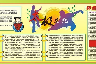 有关太极拳的手抄报