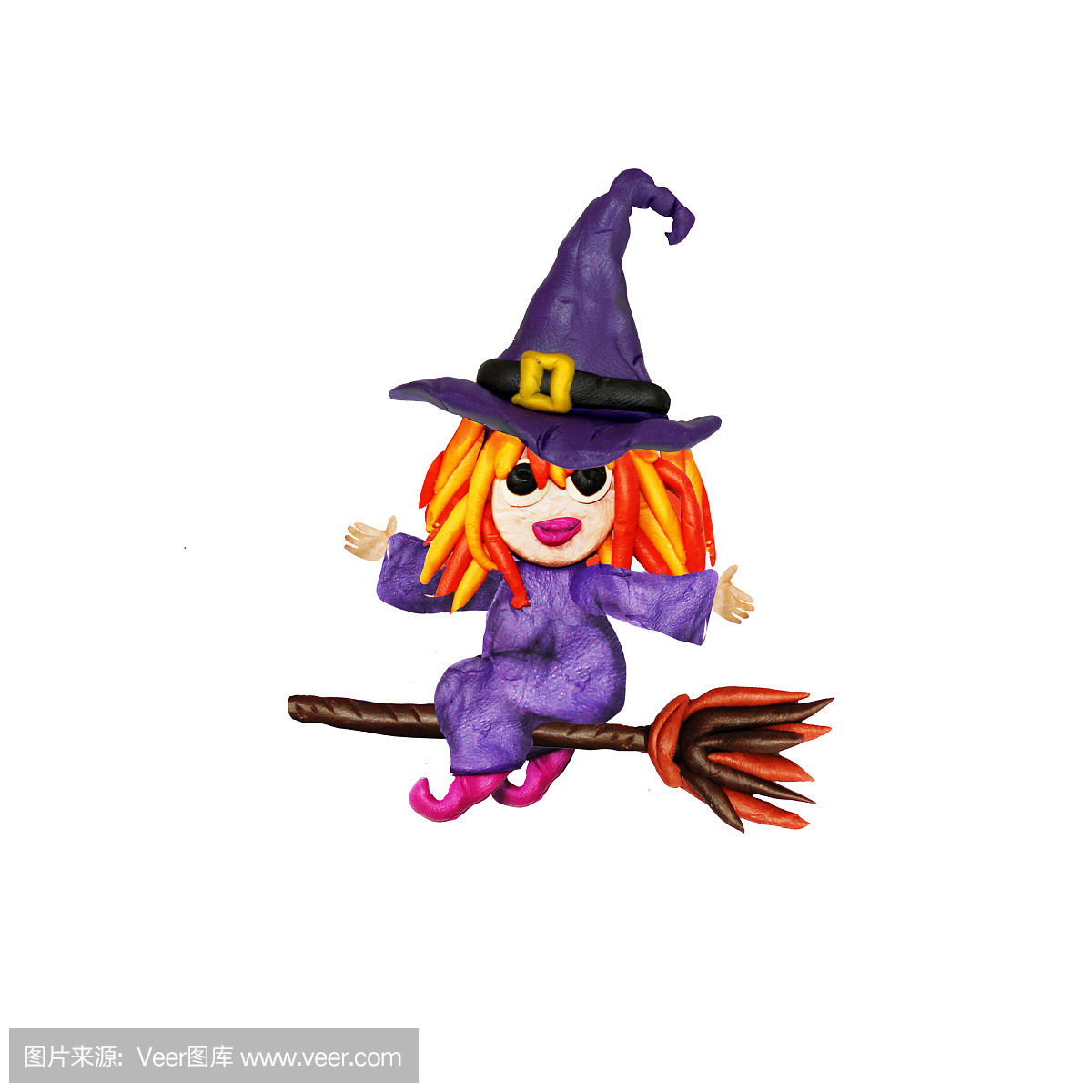 Halloween Plasticine little witch