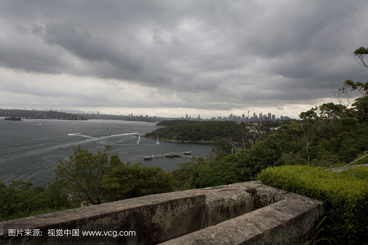 城市天际线从北岸,悉尼,新南威尔士州,澳大利亚