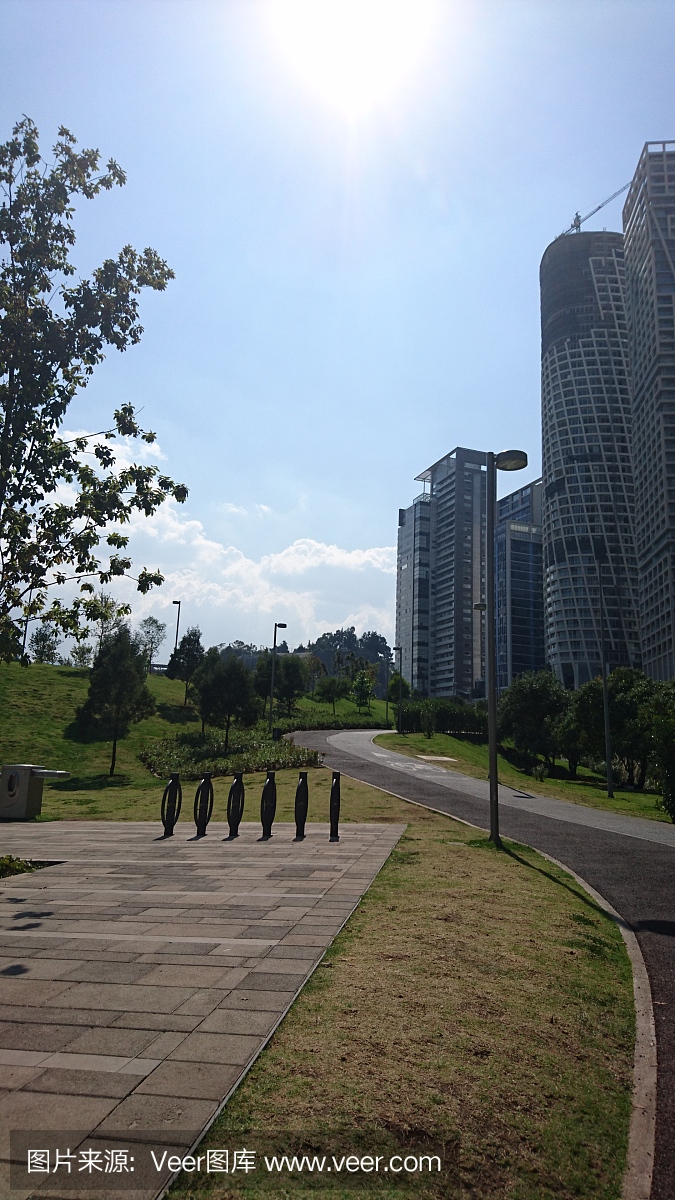 城市生活,墨西哥,公园,现代
