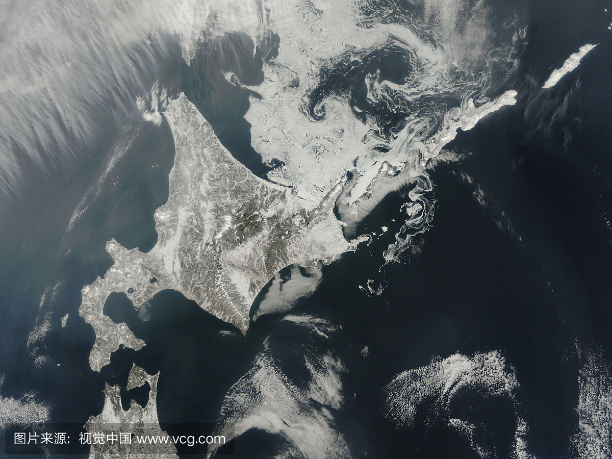 2014年2月27日 - 日本北海道岛的卫视。
