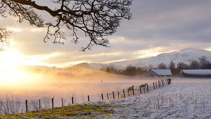 【冰天雪地唯美意境壁纸桌面】高清 冰天雪地-1866kb