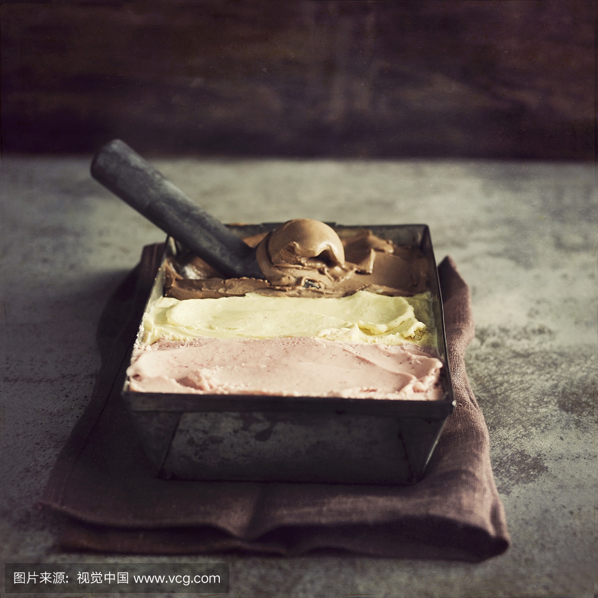 可爱的,铲子,草莓冰淇淋,配方