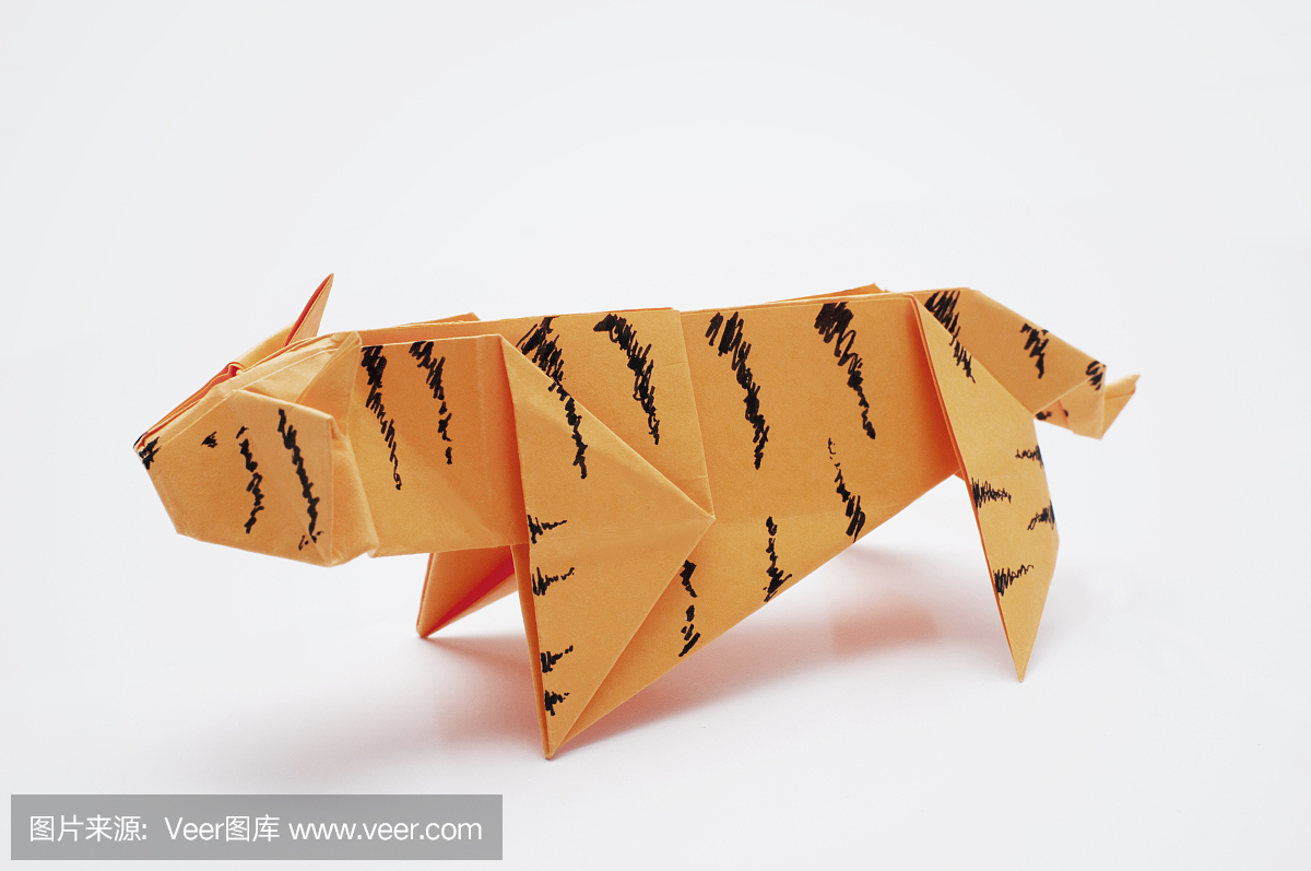 虎,老虎,折纸工艺,手工工艺