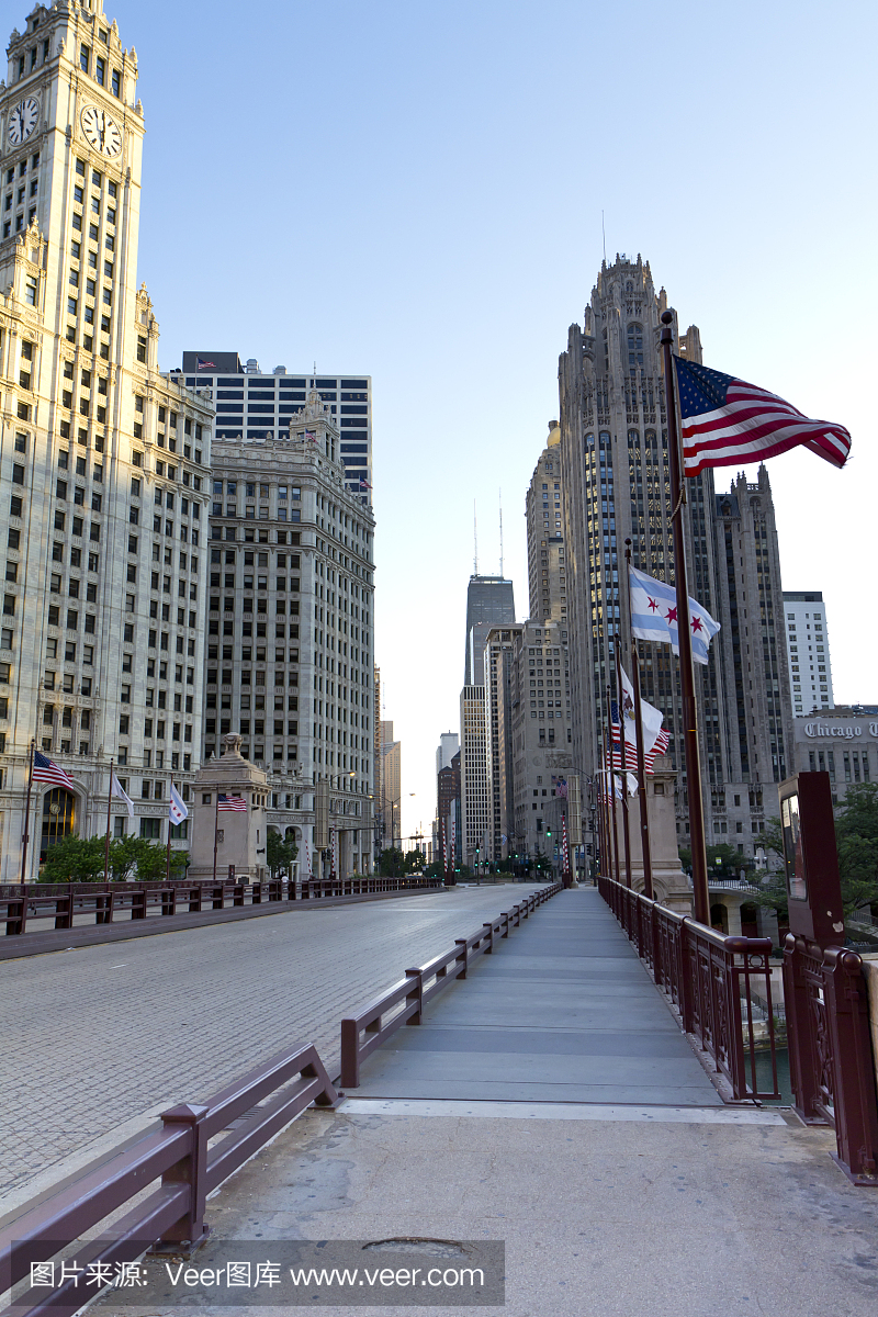 密歇根大街杜西桥街景