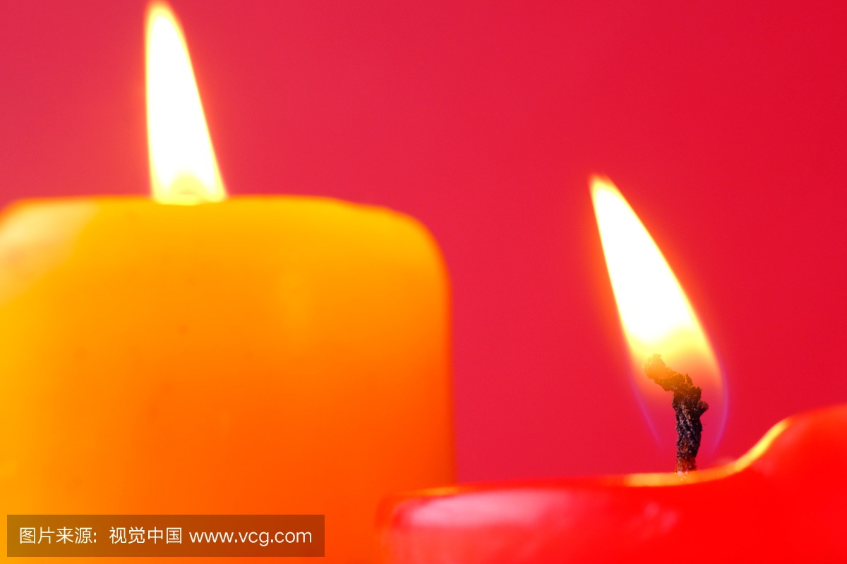 Colse up of christmas red and yellow Light of ca