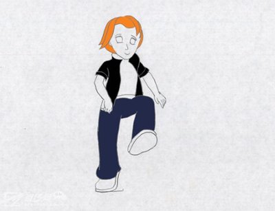 flash人物正面走路