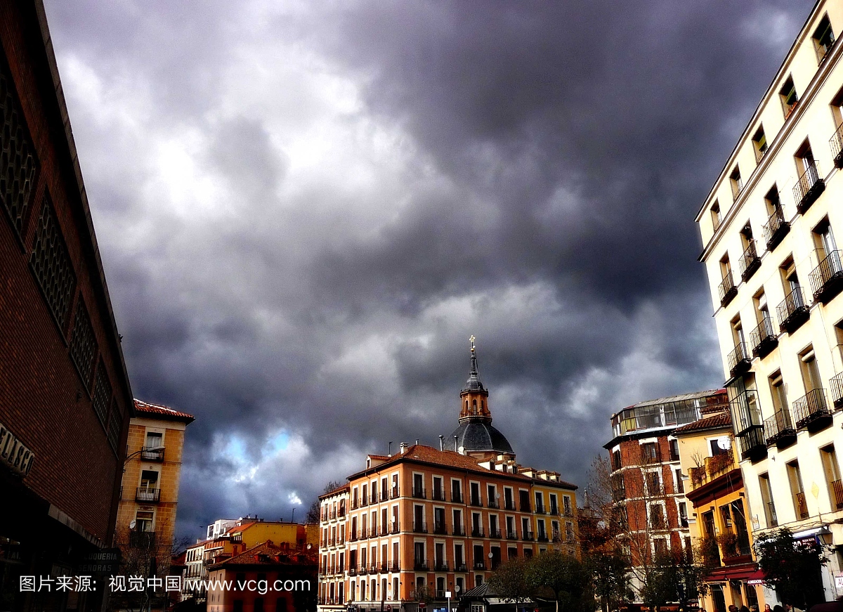 户外,马德里,天气,建筑外部
