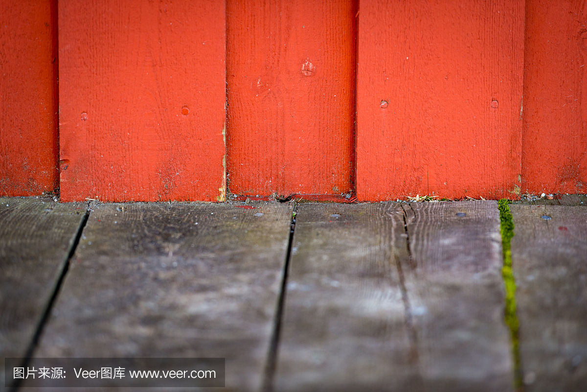 老建筑木墙与自由空间为您的内容。挪威,斯堪