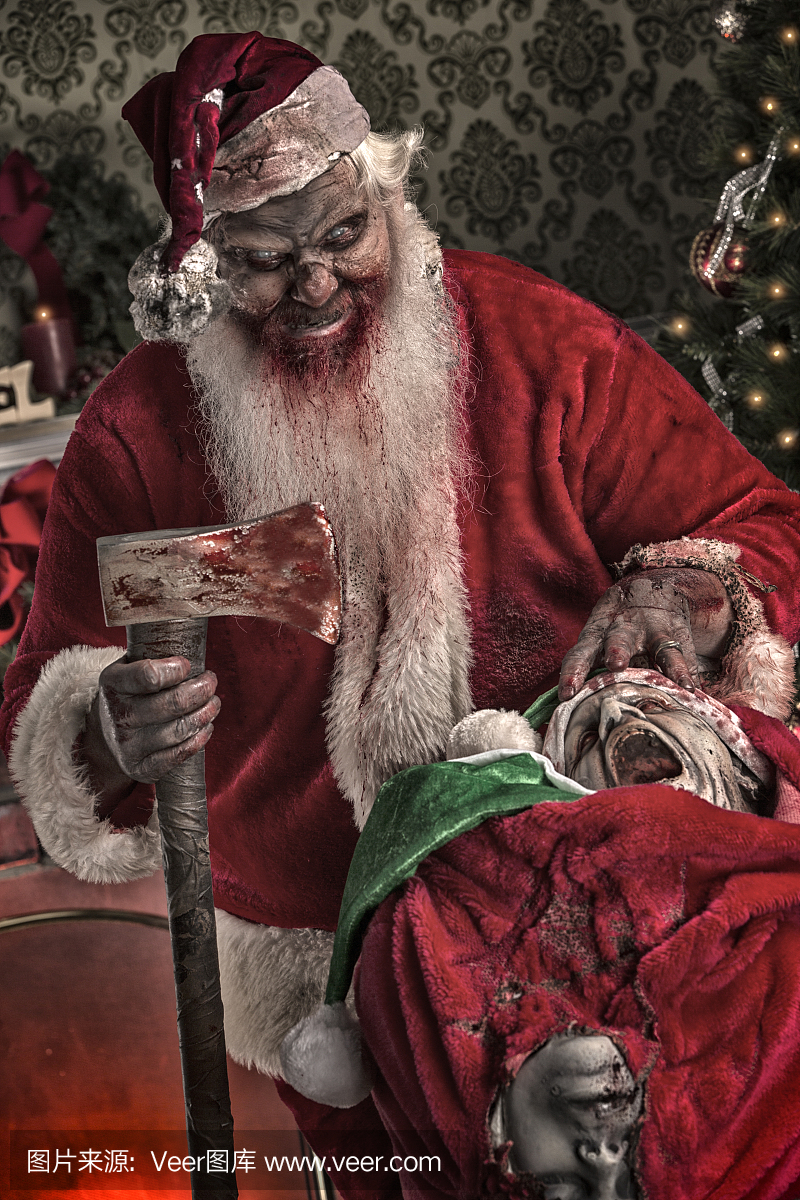 真实串行杀手圣诞老人僵尸的图片