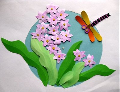 树叶手工贴画制作步骤-漂亮又简单的树叶贴画-叶子画图片