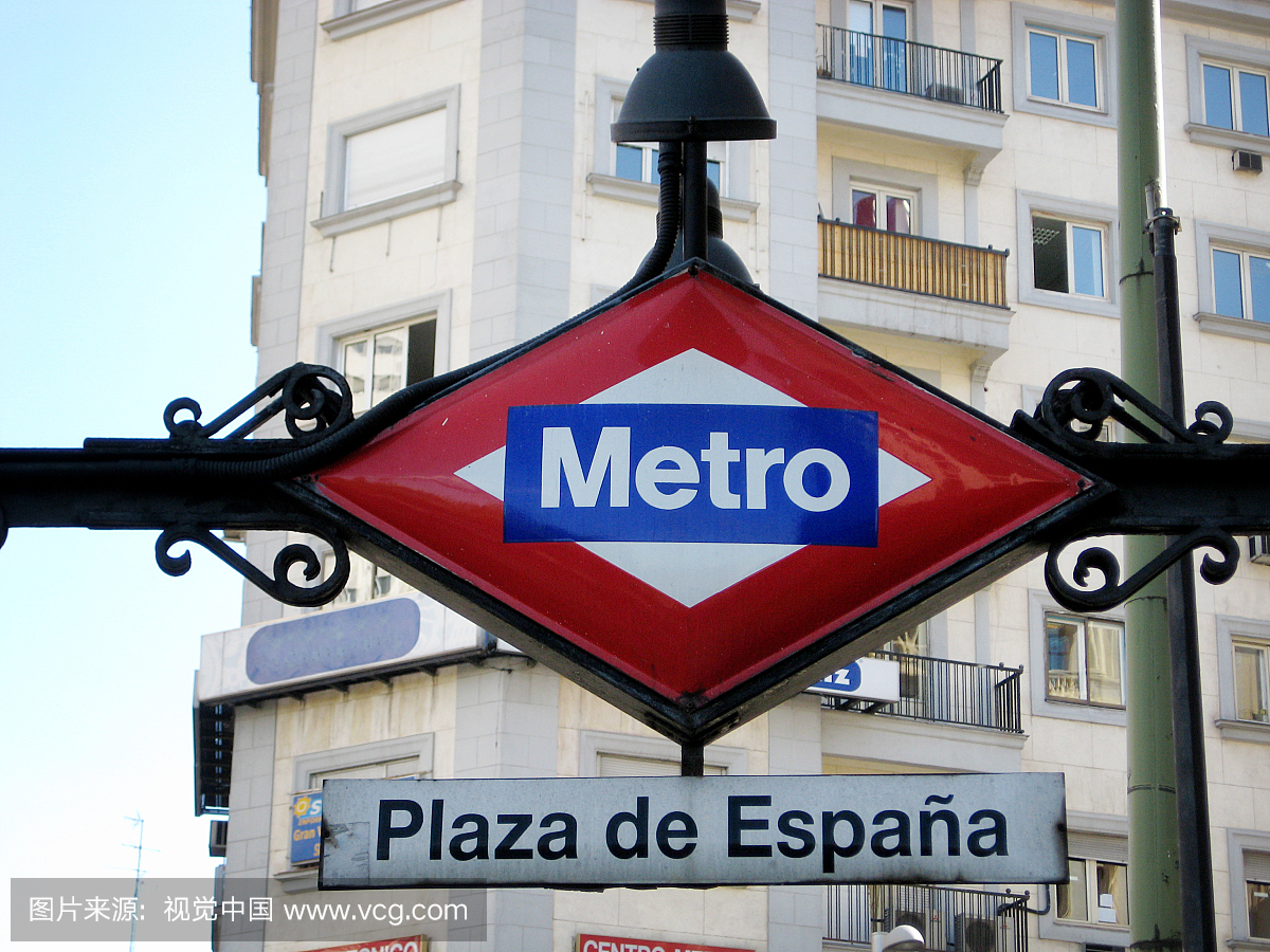 地铁,铁轨轨道,当地著名景点,马德里
