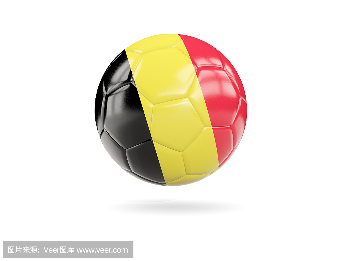 足球与比利时国旗